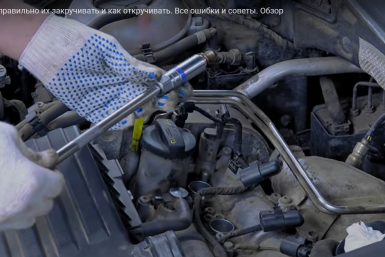 Назван оптимальный срок службы свечей зажигания в авто - без нагара, пятен масла и копоти Скрин из youtube-канала &quotЗа рулем&quot (18+)