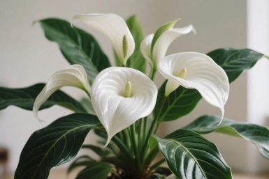 1 таблетка - и спатифиллум королева подоконника: растут по 4 бутона размером с ладонь ИИ &quotQwen&quot (18+)