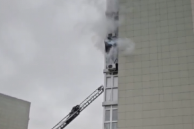 В Анапе горит высотка в ЖК &quotВремена года&quot Скрин блога Юрия Озаровского