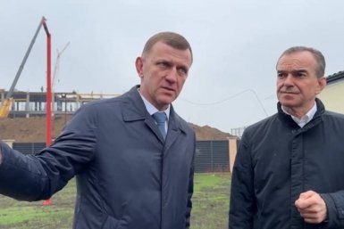 Вениамин Кондратьев проинспектировал стройку соцобъектов в Краснодаре t.me/kondratyevvi