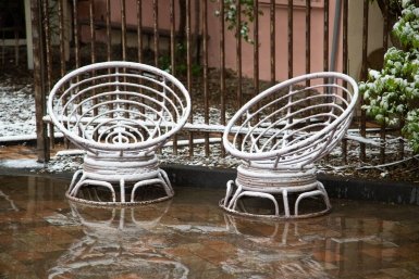 Зима вернулась на Кубань в конце апреля со снегопадом