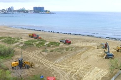 В Анапе восстановили 1,5 км пляжей после ЧС с мазутом