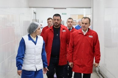 Кондратьев проинспектировал высокотехнологичное пищевое производство в Краснодаре Пресс-служба администрации Краснодарского края