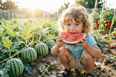 Арбузам в июле - важнее воды: чередуем 2 подкормки - и собираем ягоды-гиганты, мякоть сахарная, корка тонкая