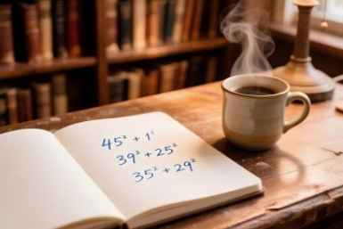 45² + 1² = 39² + 25² = 35² + 29² — решите и докажите, что вы не лузер