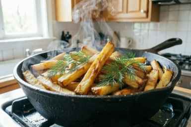 3 закона идеальной жареной картошки: хрустящая, золотистая, "соломка" одна к одной. Даже из плохого сорта - готовлю шедевр
