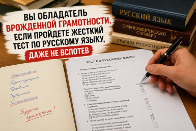 Вы обладатель врожденной грамотности, если пройдете жесткий тест по русскому языку, даже не вспотев