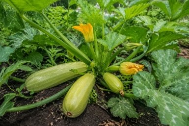 Если кабачки не растут – срочно: 20 мл под куст – и овощи ровные, сочные, кожица нежная