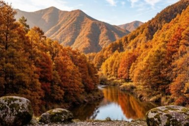 Осень в Китае Создано при помощи ИИ
