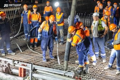 Первый бетон залили в пролёт моста через реку Кудепста в Сочи