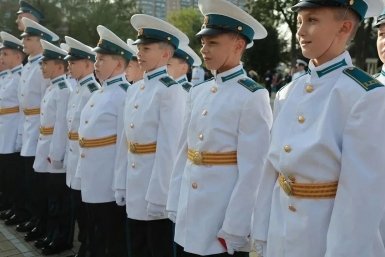 В день города 140 кадетов приняли присягу в Краснодаре