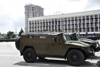 Всего мимо горожан проехала 21 единица военной техники Ирина Чувасова, KrasnodarMedia