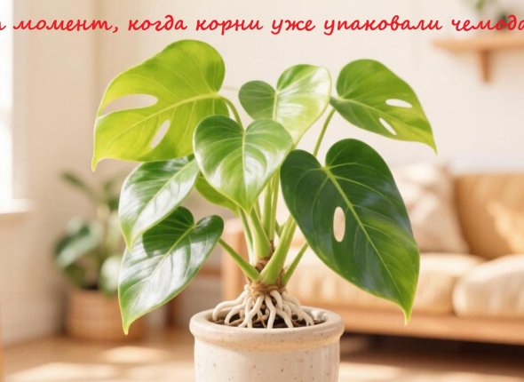 Полили, а вода сразу в поддоне? 5 сигналов, что растению пора переезжать