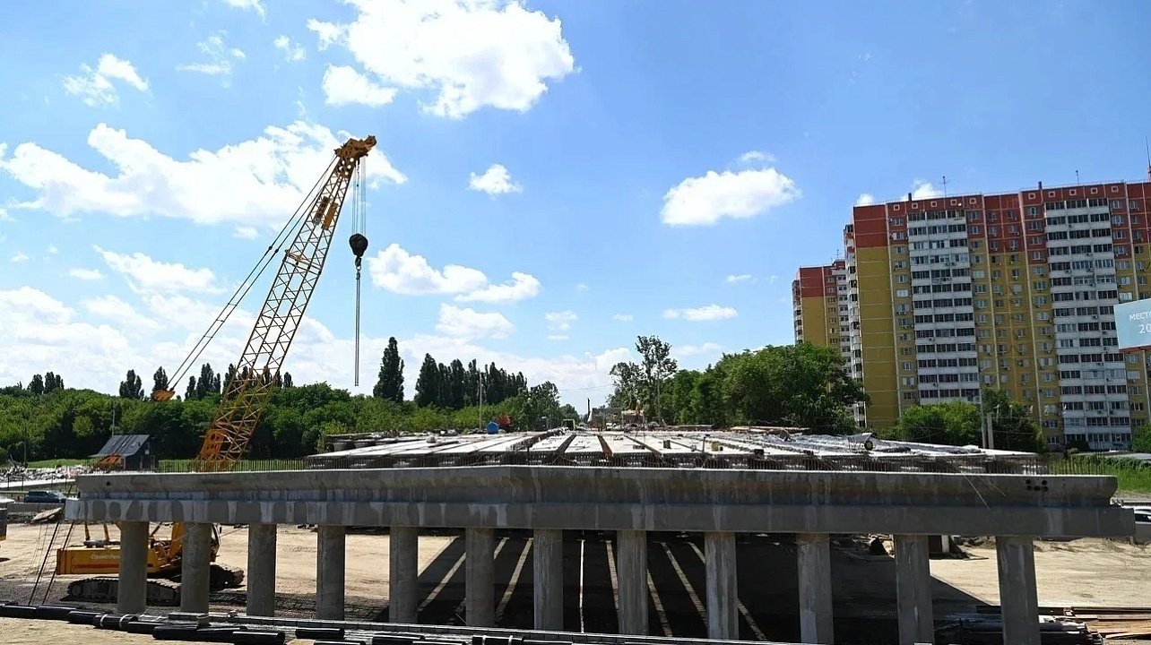 Реконструкция Фадеевского путепровода в Краснодаре вышла на новый этап